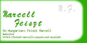 marcell feiszt business card